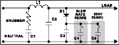 Circuit Diagram of Brickwall AC surge protection